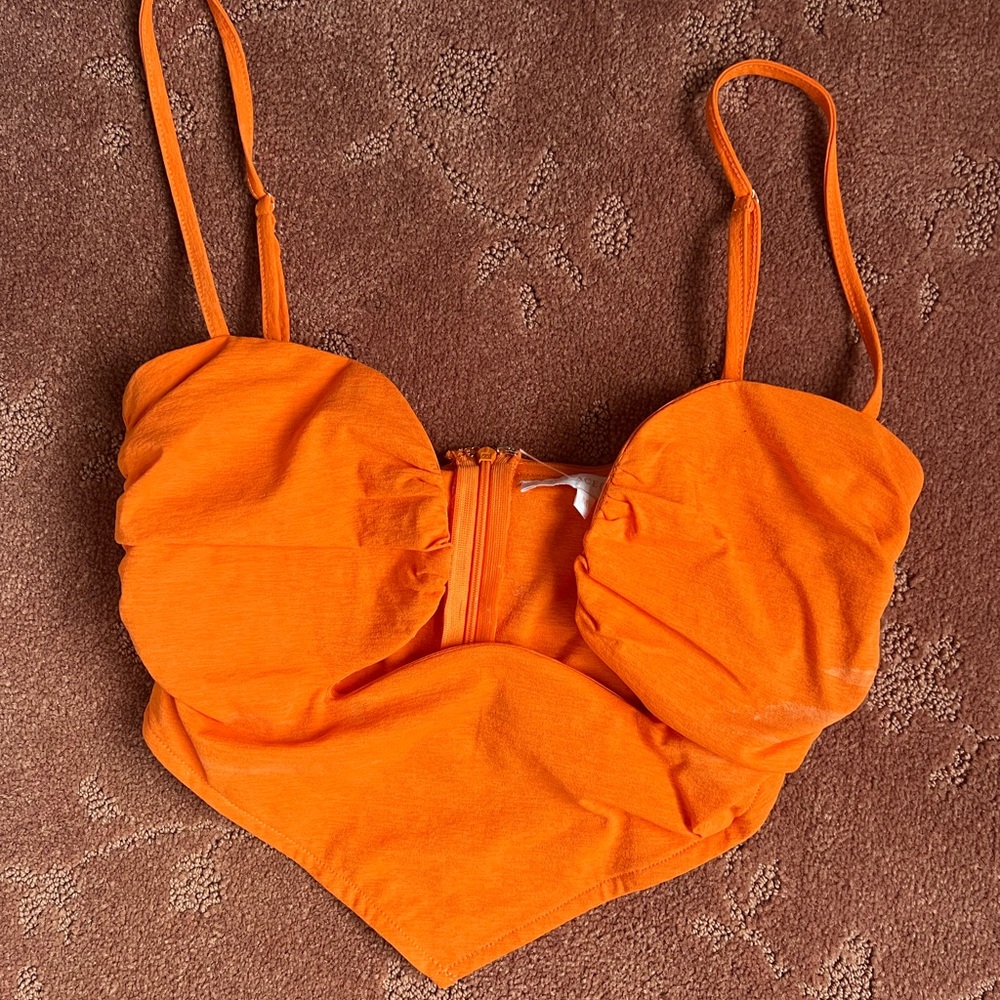 Orange Crop top
